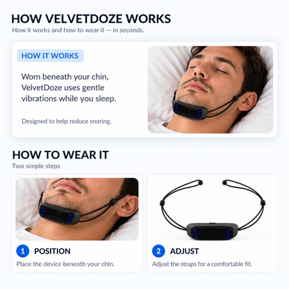 VelvetDoze™ Anti-Snoring Chin Strap